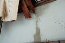 天井からの浸水